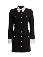 Valerie Belted Button-Up Minidress