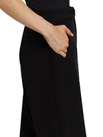 Valentina Striped Wide-Leg Pants