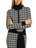 Hadley Windowpane Crop Cardigan