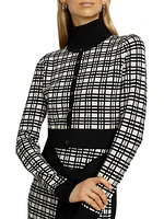 Hadley Windowpane Crop Cardigan