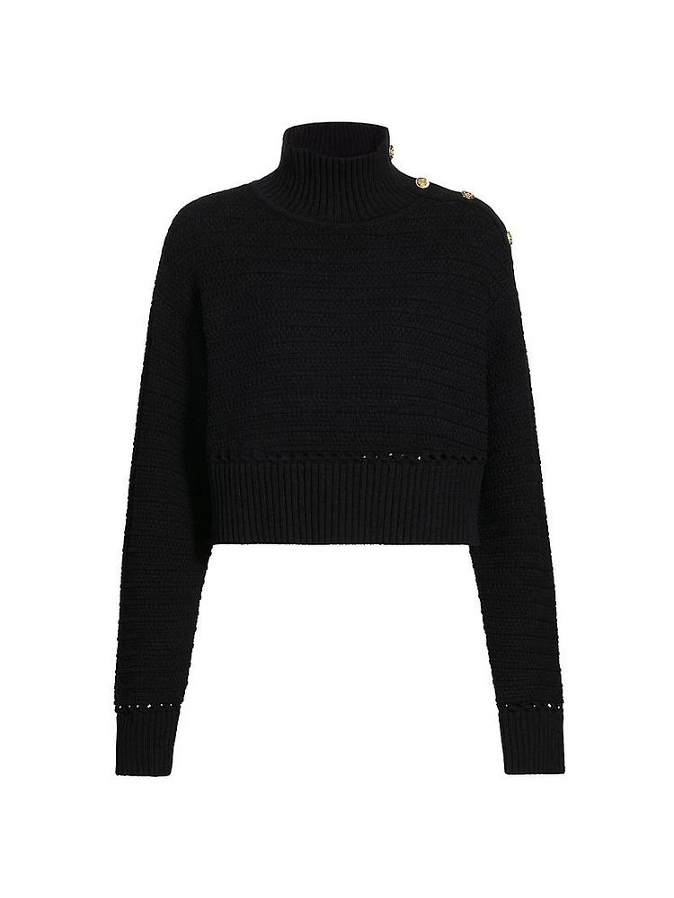 Ginny Cotton Knit Long-Sleeve Sweater