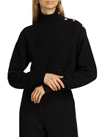 Ginny Cotton Knit Long-Sleeve Sweater