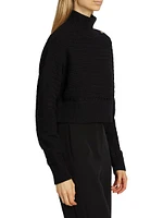 Ginny Cotton Knit Long-Sleeve Sweater