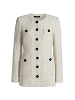 Lea Tweed Single-Breasted Jacket