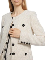 Lea Tweed Single-Breasted Jacket