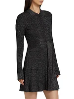 Hilary Lurex Rib-Knit Minidress