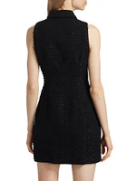 Sophia Textured-Knit Sleeveless Minidress