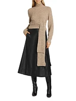 Aspen Wool & Cashmere-Blend Tie-Waist Sweater