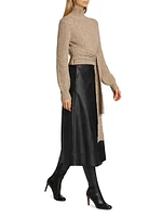 Aspen Wool & Cashmere-Blend Tie-Waist Sweater