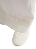 Embroidered Linen Skirt