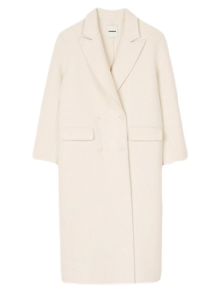 Long Wool-Blend Coat