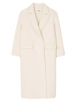 Long Wool-Blend Coat