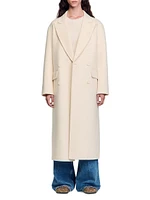 Long Wool-Blend Coat