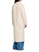 Long Wool-Blend Coat