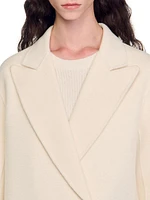 Long Wool-Blend Coat