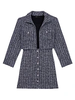 2-in-1 Tweed Dress