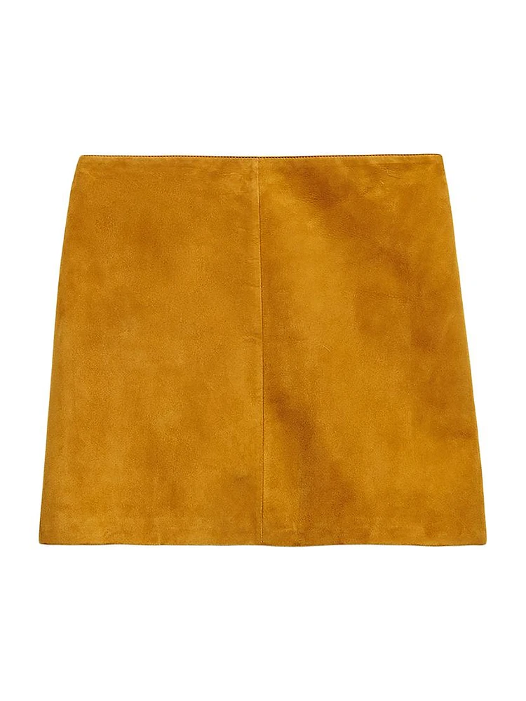 Suede Miniskirt