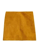 Suede Miniskirt