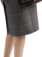 Prince-of-Wales Checked Midi-Dress