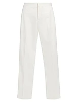 Cotton Gabardine Regular-Fit Trousers