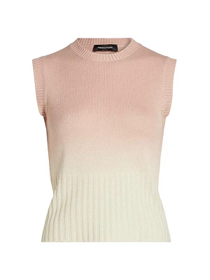 Faded Ombré Crop Vest