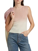 Faded Ombré Crop Vest