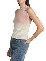 Faded Ombré Crop Vest
