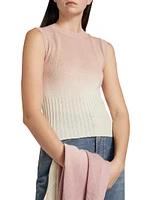 Faded Ombré Crop Vest