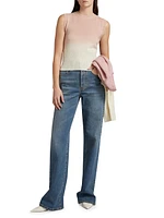 Faded Ombré Crop Vest