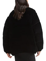 Convertible Velvet Down Jacket