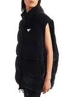 Convertible Velvet Down Jacket