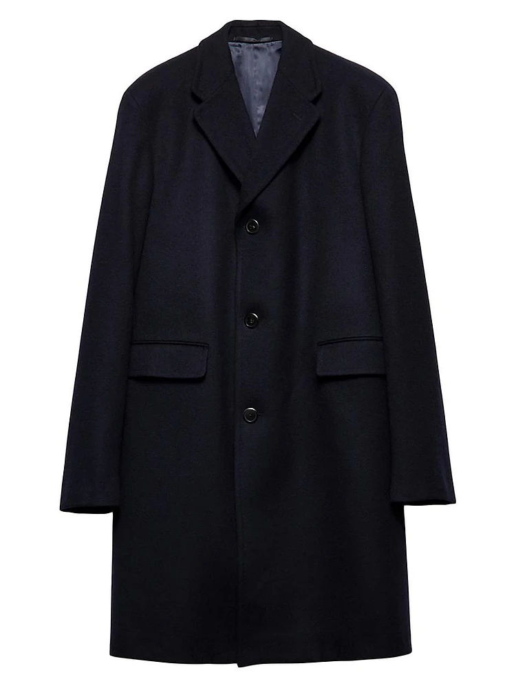 Single Breasted Wool Coat