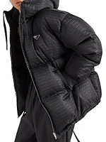 Re-Nylon Hooded Down Jacket