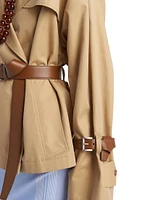 Cotton Twill Trench Jacket