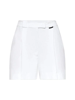 Cotton Interlock Shorts with Shiny Tab