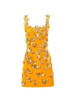 Butterfly Scoopneck Minidress