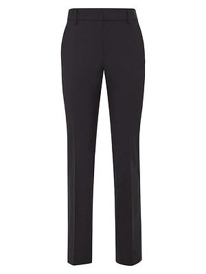 Tropical Luxury Wool Cigarette Trousers