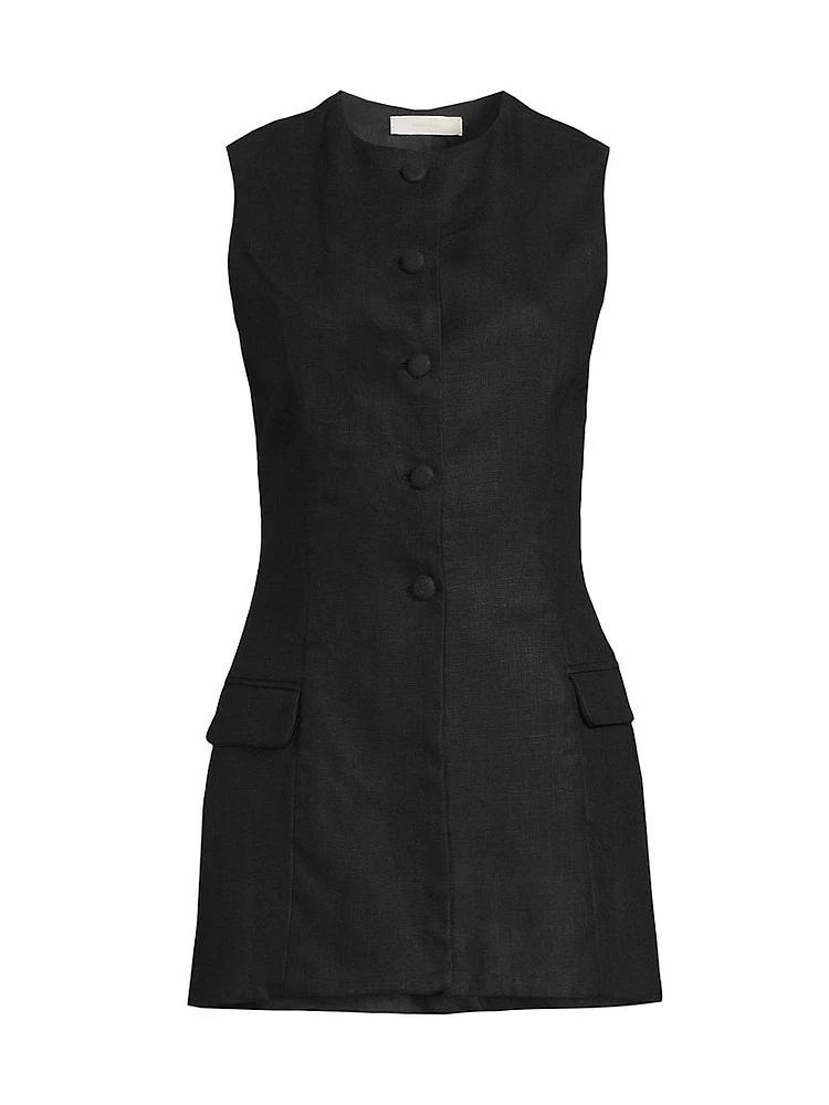 Jane Linen Vest