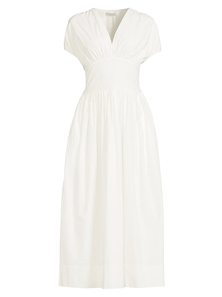 Auve Cotton Midi-Dress