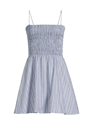 Union Striped Cotton Minidress