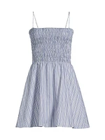 Union Striped Cotton Minidress