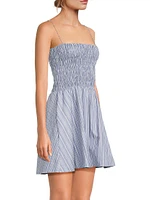 Union Striped Cotton Minidress