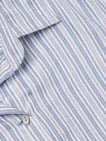 En Vau Striped Cotton Button-Front Shirt