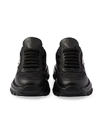 Prax 01 Re-Nylon and Leather Sneakers