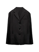 Single-Breasted Twill Jacket