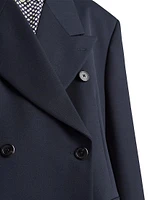 Double-Breasted Gabardine Jacket