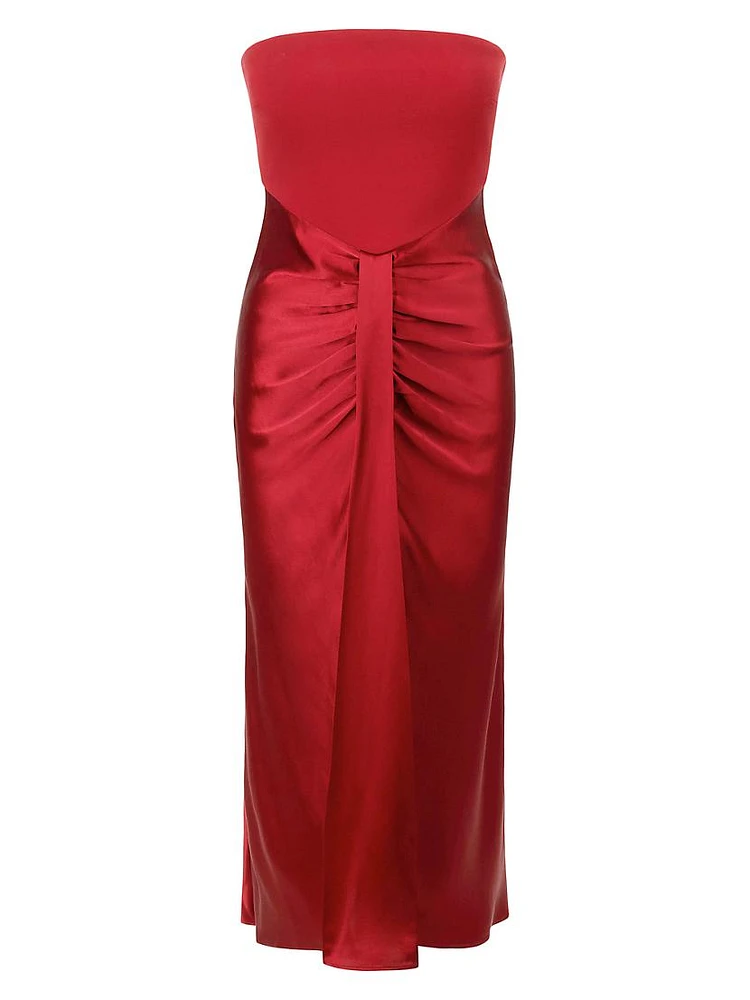 Wayfaring Strapless Midi-Dress