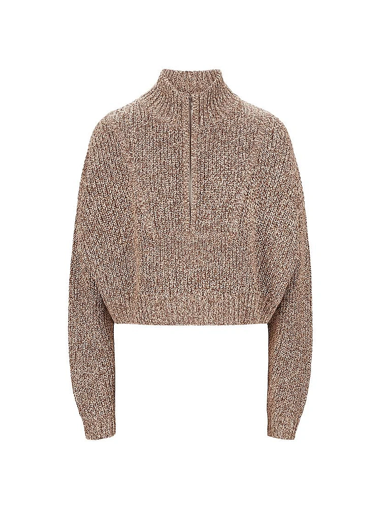 Hampton Cotton-Blend Crop Sweater