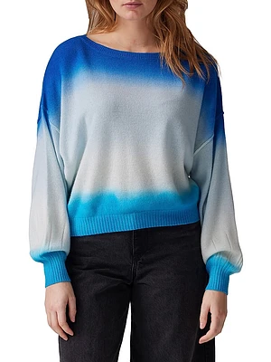 Dip Dye Balloon Cashmere Sweater