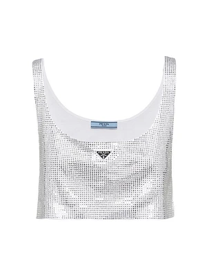 Embroidered Jersey Top